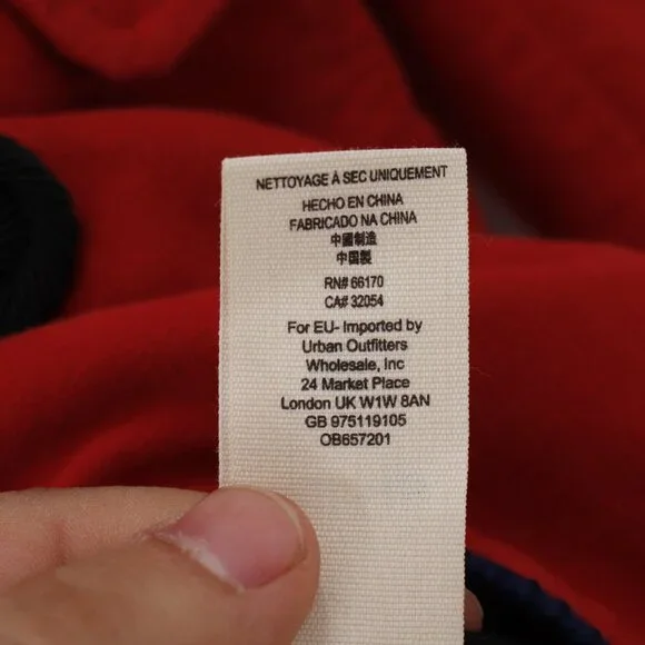 Free people blazer Womens XS Seamed and structured red gold buttons military - Picture 9 of 13